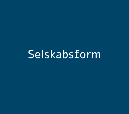 selskabsform ogtype