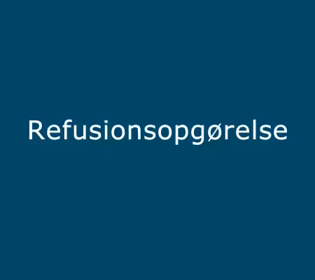 Refusionsopgørelse bolig